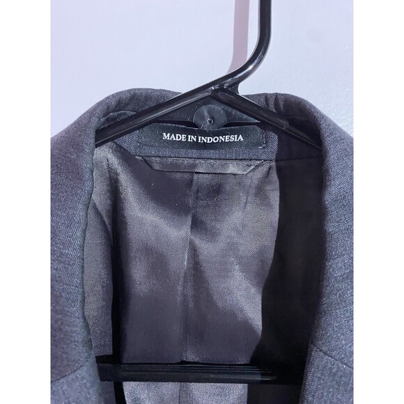 Lauren Ralph Lauren Blazer Mens 40L Gray Slim Black Label Wool Sport Coat Jacket - Picture 11 of 16